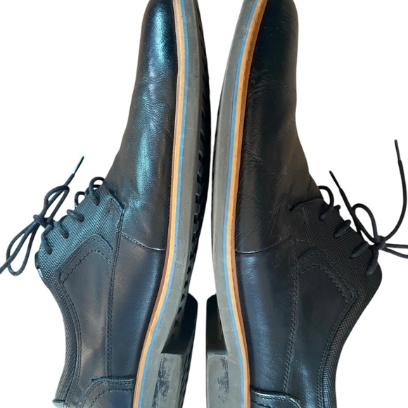Men\'s Steve Madden Black Leather Tie Shoes main image 4